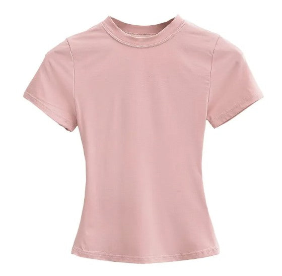 Camiseta Básica de Color Liso