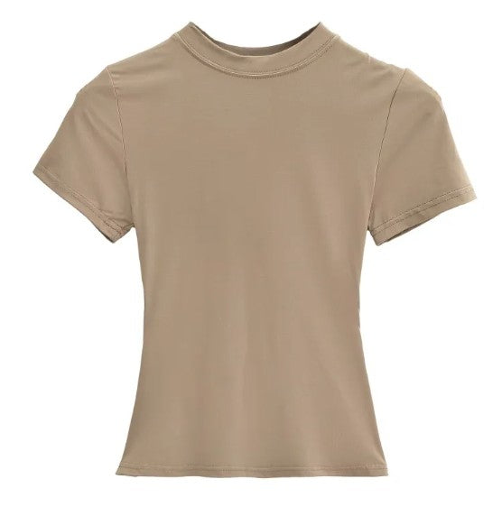 Camiseta Básica de Color Liso