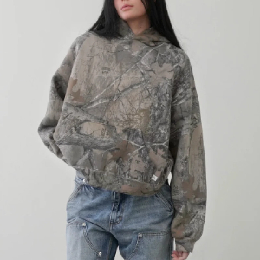 Sudadera con Capucha Camuflaje Streetwear