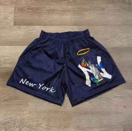 Pantalón Corto Deportivo Estilo Y2K con Estampado de Letras para Hombre
