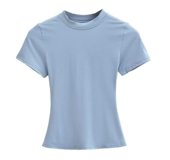 Camiseta Básica de Color Liso