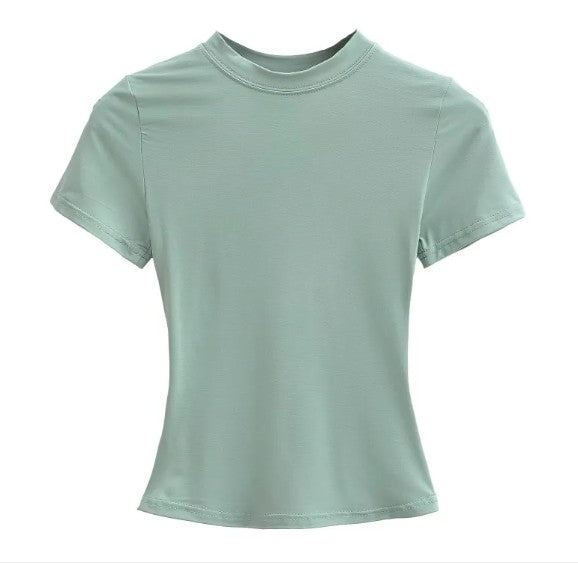 Camiseta Básica de Color Liso